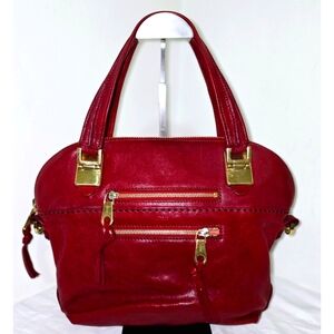 Chloe Angie Red Leather 2Way Satchel bag